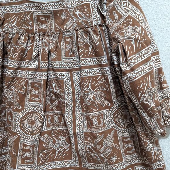 Wrangler Dress Girls Sz 3T Brown Cowgirl Desert - Picture 2 of 5